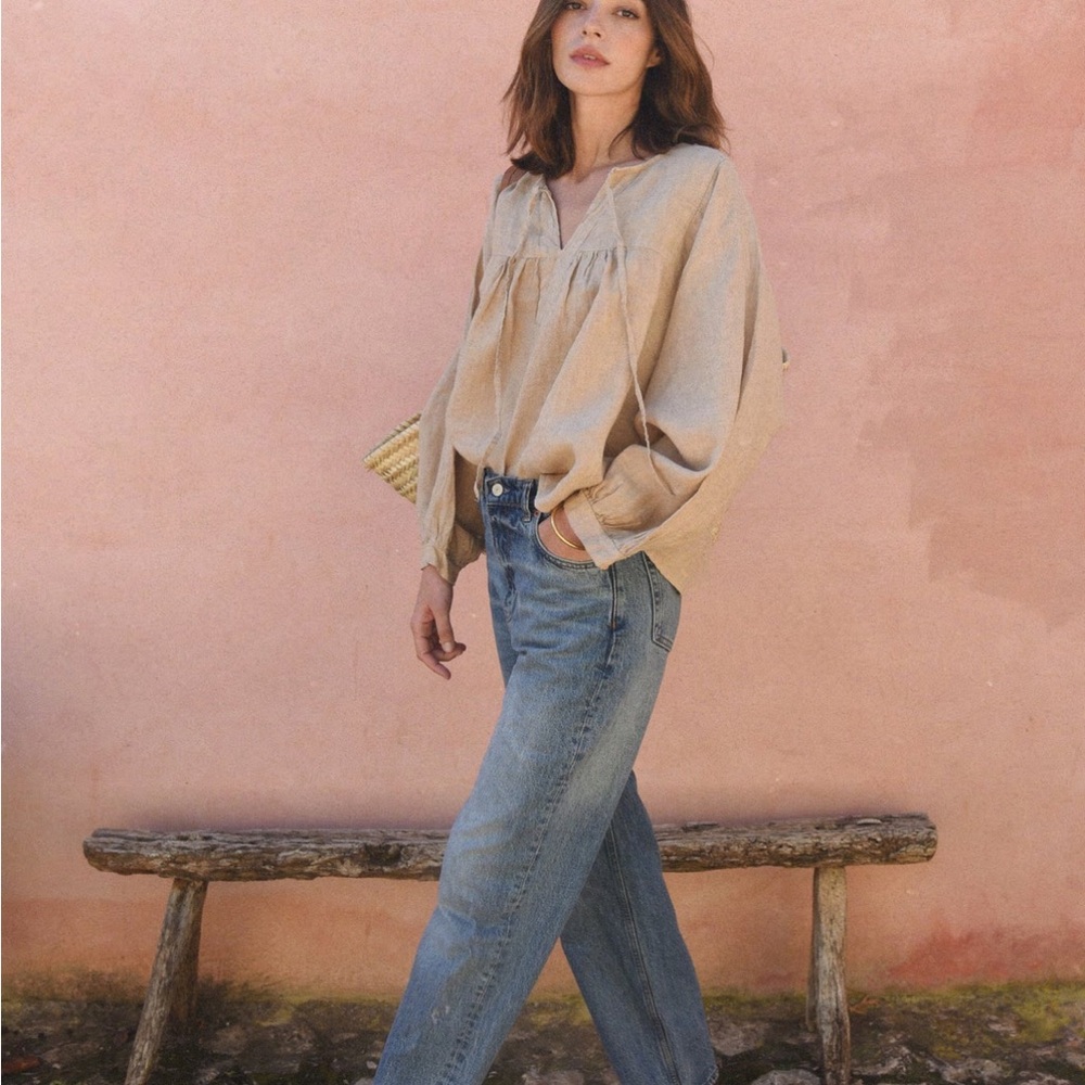 Beachwood Baby THE MEADOW BLOUSE in RYE